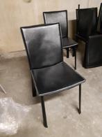6 zwarte stoelen, Maison & Meubles, Chaises, Noir, Enlèvement, Cinq, Six Chaises ou plus, Utilisé