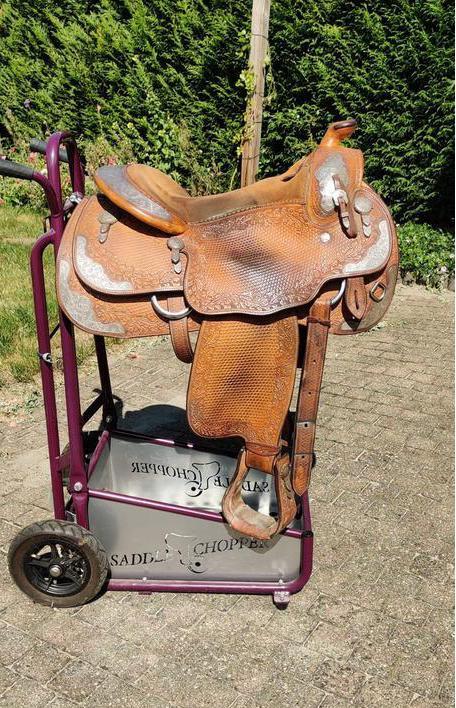 Westernzadel Blue Ribbon, Dieren en Toebehoren, Paarden en Pony's | Zadels, Gebruikt, Western, Ophalen
