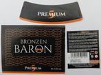 Étiquette de bière Bronze Baron 5 Premium (12j4), Collections, Marques de bière, Envoi, Utilisé