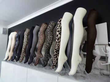14 x Paspop benen op statief - nylon kousen display, Enlèvement, Utilisé