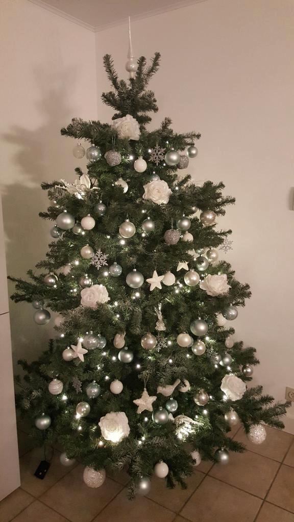 Kerstboom met versiering, Diversen, Kerst, Gebruikt, Ophalen