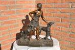$ statue en platre la chasseresse, Antiek en Kunst, Kunst | Beelden en Houtsnijwerken, Ophalen of Verzenden