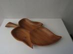 Vintage teak blad hapjesschaal, Antiek en Kunst, Ophalen of Verzenden