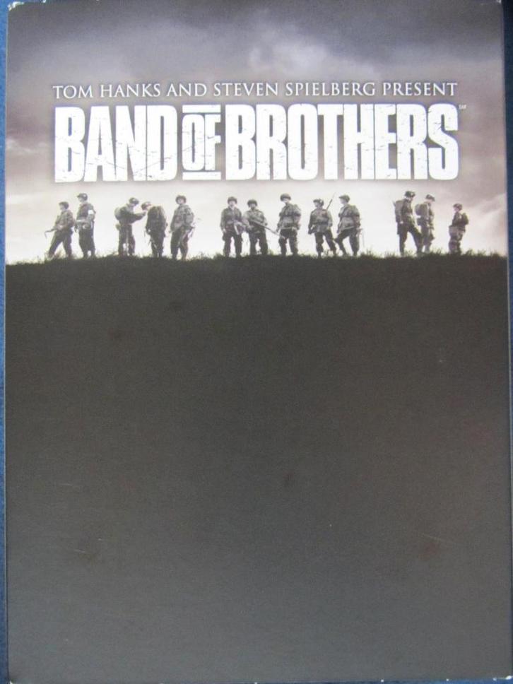 DVD BOX- WO 2- BAND OF BROTHERS (ZELDZAME BOX)  5 SCHIJFJES, Cd's en Dvd's, Dvd's | Actie, Zo goed als nieuw, Oorlog, Boxset, Alle leeftijden