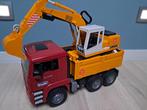 Camion à benne basculante Bruder Man avec excavatrice Liebhe, Enfants & Bébés, Jouets | Véhicules en jouets, Enlèvement ou Envoi