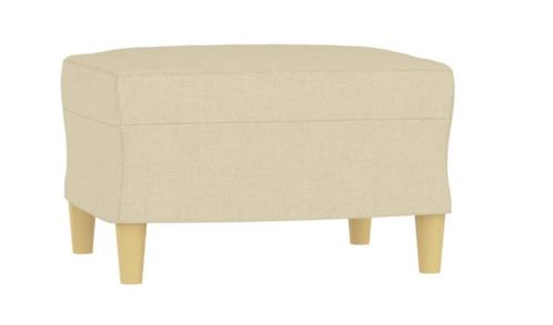 stoffen voetensteun - beige - nieuw - woonkamer - tv - voete, Huis en Inrichting, Zetels | Voetbanken en poefs, Nieuw, 50 tot 75 cm