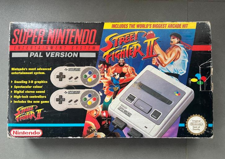 Complete nintendo SNES console in perfecte staat, Games en Spelcomputers, Spelcomputers | Nintendo Super NES, Gebruikt, Met 2 controllers