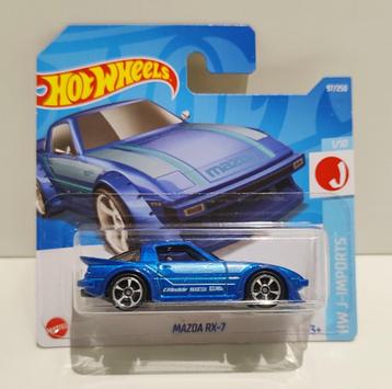 Hot Wheels Mazda RX-7 Blauw Metallic (2022) beschikbaar voor biedingen