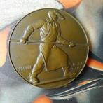 Bronzen medaille gesigneerd DUPAGNE, Antiek en Kunst, Ophalen of Verzenden, Brons