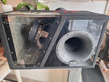 Woofer audio Max avec amplificateur, Enlèvement, Utilisé