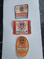 3 zeer oude bieretiketten DE 3 RIDDERS / LEISELE, Verzamelen, Biermerken, Ophalen of Verzenden, Zo goed als nieuw, Overige typen