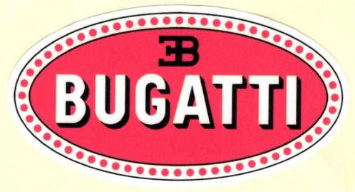 Bugatti sticker, Motoren, Accessoires | Stickers, Verzenden