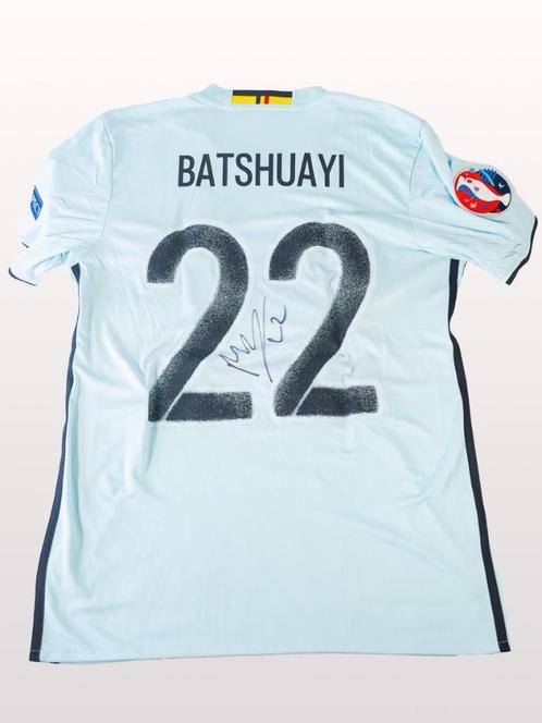 Gesigneerd EK 2016 Matchshirt Michy Batshuayi (Kwartfinale), Verzamelen, Sportartikelen en Voetbal, Gebruikt, Shirt, Ophalen