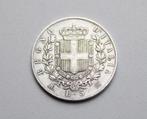 zilveren munt, Italia, 1874, Postzegels en Munten, Italië, Zilver, Ophalen of Verzenden, Losse munt