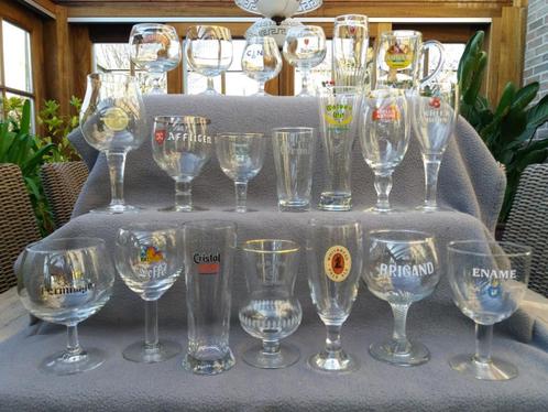 Bierglazen (lot D), Collections, Verres & Petits Verres, Comme neuf, Enlèvement