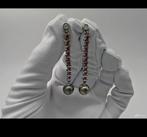 Gouden oorbellen, Handtassen en Accessoires, Hangers, Ophalen of Verzenden, Zo goed als nieuw, Met edelsteen