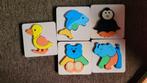 babypuzzels, Ophalen, Zo goed als nieuw, Van hout, Minder dan 10 stukjes