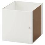 2 KALLAX inzet met deur, hoogglans wit, 33x33 cm, Huis en Inrichting, Ophalen, Zo goed als nieuw