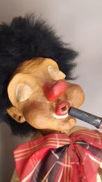 poupée ancienne clown en papier mâché fabriquée à la main 19, Collections, Comme neuf, Envoi, Poupée
