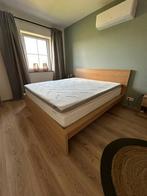 Compleet Ikea Malm bed 180x200, Huis en Inrichting, Ophalen, Beige, Tweepersoons, Zo goed als nieuw