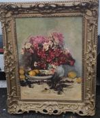 Huile sur toile fleurs signe Herman courtens, Antiek en Kunst, Ophalen