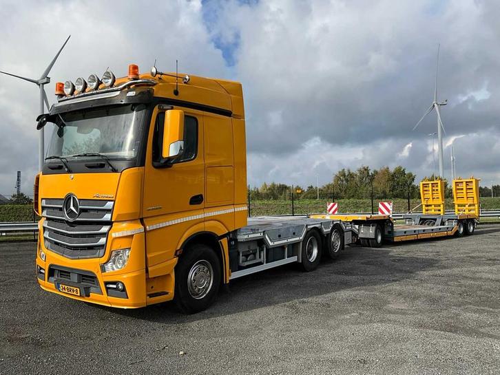 2014 Mercedes-Benz Actros 2563 EURO6 Oprijwagen Met Dieplade, Auto's, Vrachtwagens, Bedrijf, Mercedes-Benz, Overige brandstoffen