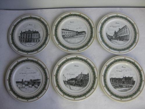 Vintage - 6 assiettes design de la ville de Menin - Nouveau., Collections, Collections complètes & Collections, Enlèvement ou Envoi