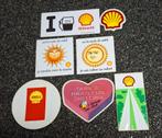 Lot stickers benzine motor olie merk Shell, Verzamelen, Stickers, Ophalen of Verzenden, Zo goed als nieuw, Merk