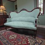 vintage muntblauwe barok zetel / sofa / canapé, Ophalen of Verzenden