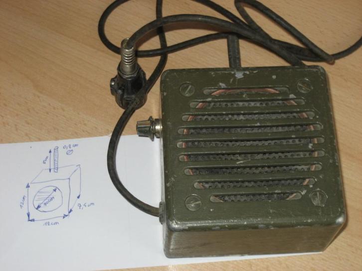 Luidspreker voertuig - ABL, Verzamelen, Militaria | Algemeen, Landmacht, Overige typen, Ophalen of Verzenden