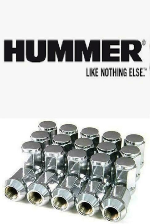 Nieuwe set chromen wielmoeren voor uw Hummer H1 H2 H3, Auto diversen, Wieldoppen, Nieuw, Ophalen