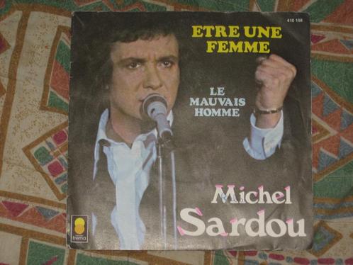 Disque vinyl 45 tours michel sardou le mauvais homme, Cd's en Dvd's, Vinyl | Pop, Zo goed als nieuw, 1980 tot 2000, Ophalen of Verzenden
