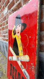 Emaille bord Belga., Verzamelen, Ophalen, Gebruikt, Reclamebord