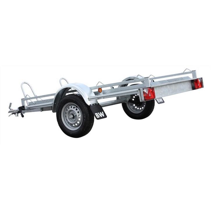 Aanhangwagen voor 2 brommers/moto’s, Auto diversen, Aanhangers en Bagagewagens, Nieuw, Ophalen