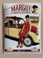 Plaque métallique dessin animé - Les enquêtes car de Margot, Enlèvement ou Envoi, Comme neuf, Panneau publicitaire