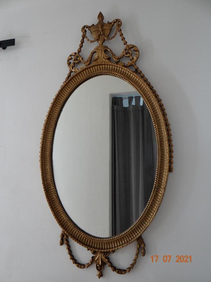 très beau miroir doré (impeccable), Maison & Meubles, Accessoires pour la Maison | Miroirs, Enlèvement