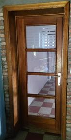 Houten binnendeuren met (plexie)glas, Doe-het-zelf en Bouw, Ophalen, Gebruikt, Glas