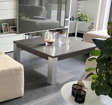 Eikenhouten Salontafel Grijs beschikbaar voor biedingen