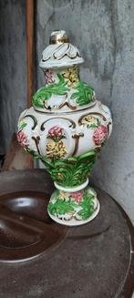 vase/pot à motif floral, Comme neuf, Vert, Enlèvement