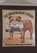 Plaque émaillée Tabac Cigarettes West Bulldog Tobacco, Collections, Marques & Objets publicitaires, Enlèvement ou Envoi, Utilisé