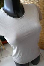 leuk zilver gestreept sportief T-shirt, Moment, Overige kleuren, Maat 42/44 (L), Ophalen of Verzenden