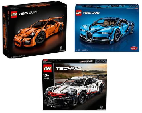 Trio Lego Technics : 2 x Porsche + 1 x Bugatti, sealed box !, Kinderen en Baby's, Speelgoed | Duplo en Lego, Nieuw, Lego, Complete set
