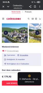 Cadeaubox weekend ardennen, Vakantie