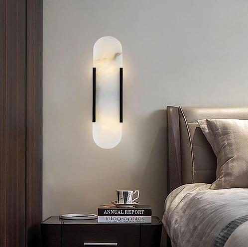 Applique en marbre neuf moderne luxe lampe LED en pierre, Maison & Meubles, Lampes | Appliques, Neuf, Autres matériaux, Enlèvement ou Envoi