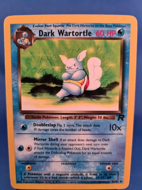 Dark Wartortle 46/82 - Team Rocket, Hobby en Vrije tijd, Verzamelkaartspellen | Pokémon, Zo goed als nieuw, Verzenden