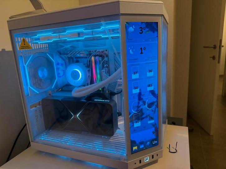 Setup PC Gaming pro pure white RTX5080FE, Computers en Software, Desktop Pc's, Zo goed als nieuw, SSD, Gaming, Ophalen