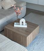 Table basse carrée effet bois clair – style moderne, Enlèvement