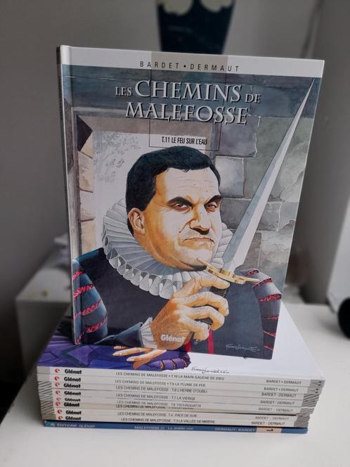 LES CHEMINS DE MALEFOSSE ENSEMBLE DE 10 TOMES EO/REED, Livres, BD, Comme neuf, Série complète ou Série, Enlèvement ou Envoi