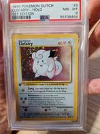 Clefairy 1st edition Dutch NL PSA 8 Double Swirl, Enlèvement ou Envoi, Neuf, Cartes en vrac, Foil