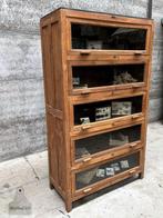 Prachtige oude kleppenkast, Maison & Meubles, Armoires | Bibliothèques, Comme neuf, 100 à 150 cm, 25 à 50 cm, Teck